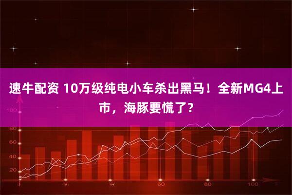 速牛配资 10万级纯电小车杀出黑马！全新MG4上市，海豚要慌了？